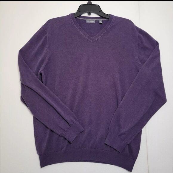 Van Heusen Men's Purple V-Neck Sweater Size 2XL - Picture 1 of 5